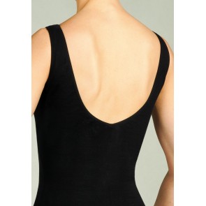 Capezio CC221 zwart basis balletpak hemdmodel dames achterkant 