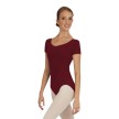 Capezio CC420 balletpak met korte mouw burgundy dames 