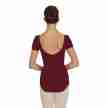 Capezio CC420 balletpak met korte mouwen burgundy dames 
