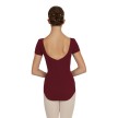 Capezio CC420 balletpak met korte mouwen burgundy dames 