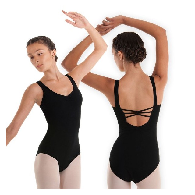 Alista Dancer Basics Sylphide Zwart Balletpakje met kruisende bandjes