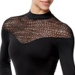 Lulli Dames Mock Neck Balletpak Carol detail voor Lulli Dames Mock Neck Balletpak Carol detail voor