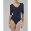 Temps Danse Maddy Navy balletpak voor dames met hoge rug Temps Danse Maddy Navy balletpak voor dames met hoge rug