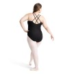 Capezio Dames balletpak met een perfecte pasvorm en met dubbele gekruiste bandjes op de rug - CC123 zwart