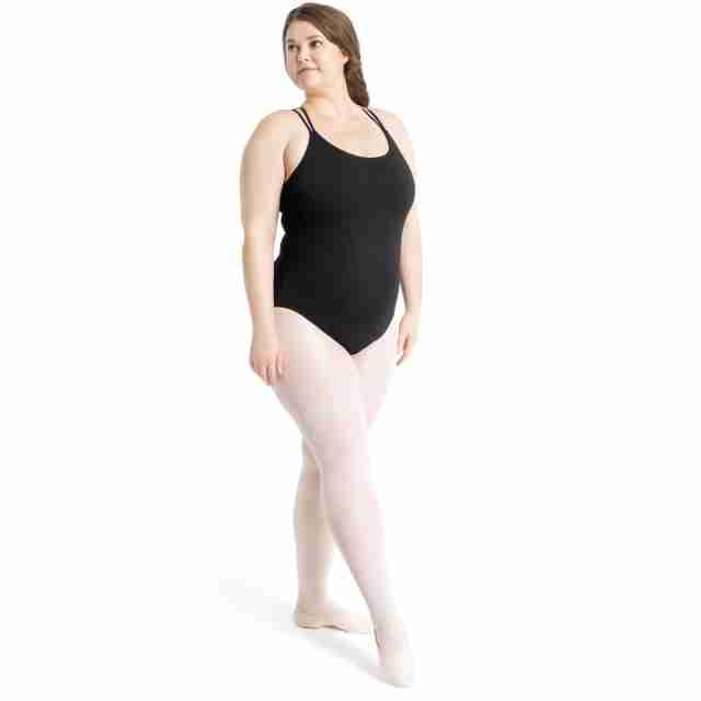 Capezio CC123 balletpak dames met gekruiste bandjes zwart
