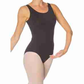Zwart balletpak voor dames - Basic balletpak met brede schouderbandjes - Papillon PA4012