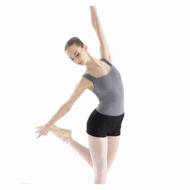 Intermezzo 31055 grijs dames balletpak met brede bandjes 