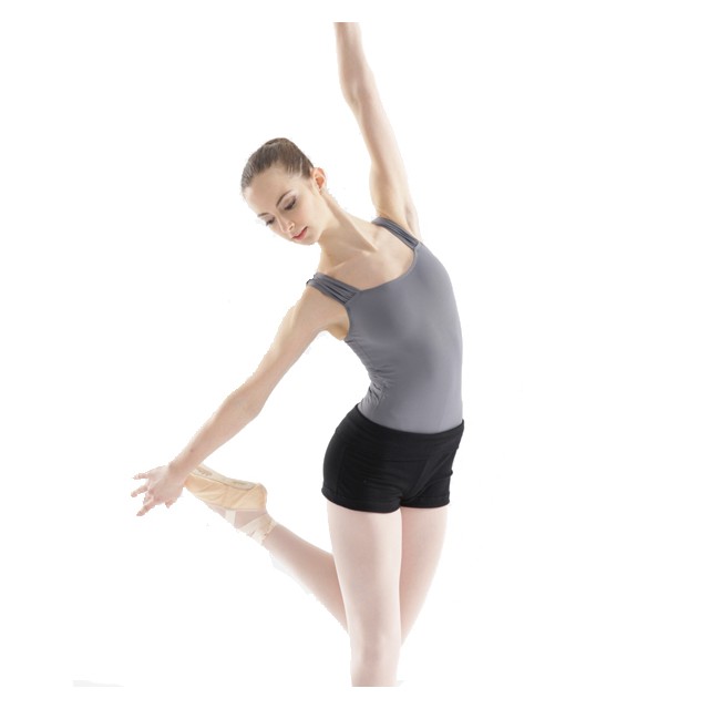 Intermezzo 31055 grijs dames balletpak met brede bandjes 