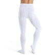 Capezio MT11 Balletlegging Heren Maillot met Voet Wit half ondoorzichtig