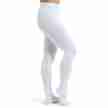 Capezio MT11 elastische Balletlegging Heren Maillot met Voet Wit