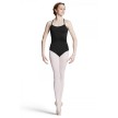 Bloch L8830 balletpak met gaas spaghettibandjes zwart voorkant
