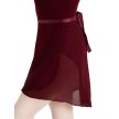 Capezio Georgette Wrap Skirt N272 bordeaux