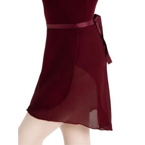 Capezio Georgette Wrap Skirt N272 bordeaux