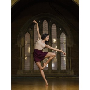 Capezio Georgette Wrap Skirt N272 met doorschijnend materiaal