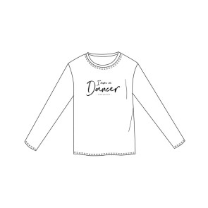 Temps Danse Herenshirt met Lange Mouwen Orchis I Am