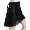 Capezio Georgette Long Wrap Skirt N276 zwart