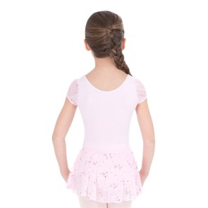 capezio roze kinder balletpakje met pofmouwtjes