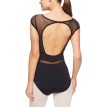 Capezio Skylight Breeze Cap Sleeve Leo bordeaux met een bijna helemaal open rug