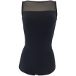Grishko DL1172MP mouwloos Zwart Balletpak met mesh voor dames