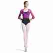 Bloch Z2916 dames wikkelvest half transparant roze
