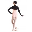 Bloch M1105 dames warme bolero met duimgaten achterkant