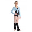 Bloch CZ09898 meisjes balletvest lange mouwen lichtblauw