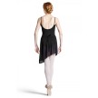 Bloch R8811 dames asymmetrische ballet wikkelrok zwart achterkant 