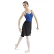 Bloch MS8 dames voile balletrok zwart knielengte 