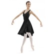 Bloch M1018 dames halter balletpas met asymmetrische rok