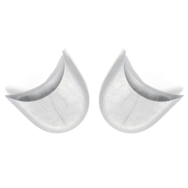 Techdance TH-100 elegant zilver metallic teenbeschermers van gel