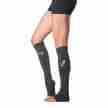 ToeSox Jojo Revolution zwarte Beenwarmers zonder hielgat met print detail 60 cm
