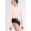 wear moi Menuet ballet wikkelvest voor dames achterkant peach