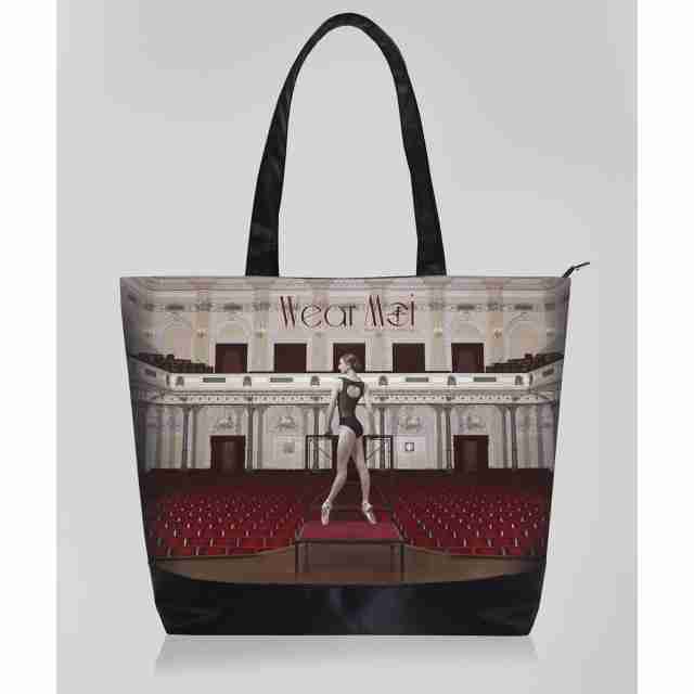 Wear moi Dames Ballet Tas DIV102 met Ballerina print
