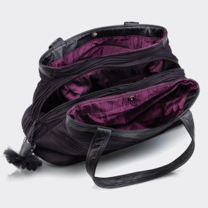 zwarte Dames Ballet schouderTas DIV66 3 vakken