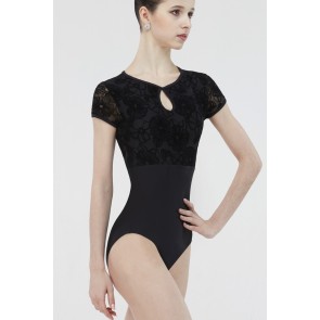 Wear Moi Dixie Zwart balletpakje met kapmouwtjes