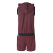 Sansha Petra Fleece Jumpsuit Burgundy Achterkant
