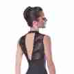 Sansha Electra Zwart Balletpak voor Dames met Open Rug