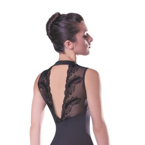 Sansha Electra Zwart Balletpak voor Dames met Open Rug