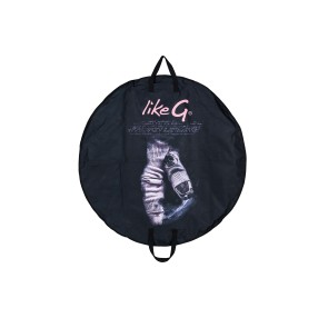 LikeG Zwarte Polyester Tutu Tas met Spitzenprint