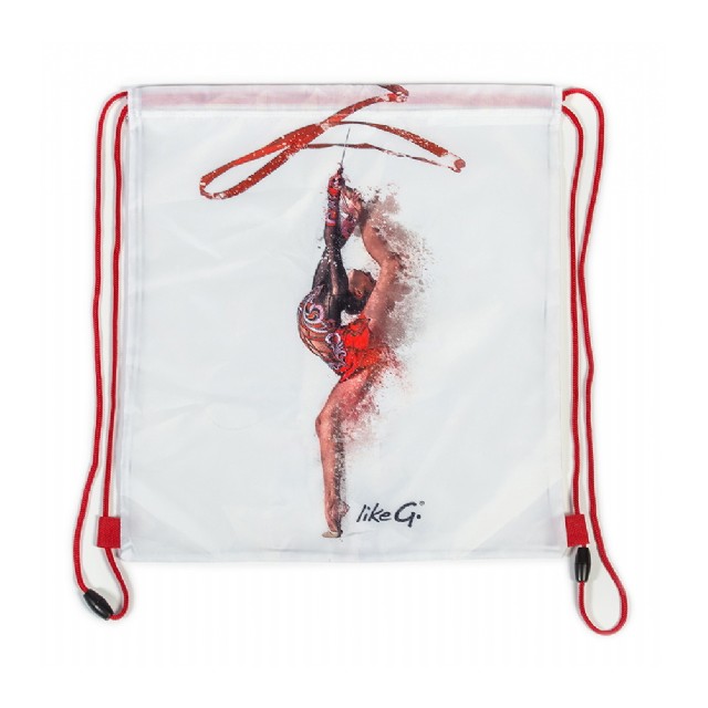 LikeG Tasje met Rode Koordjes voor dansspullen