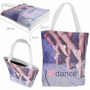 Alista Draagtas van Imitatieleer met Ballerina's op Spitzen Print