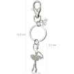 Alista Sleutelhanger Ballerina in Sous-Sus met Strass