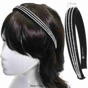 Alista Haarband met 3 Strass Rijen