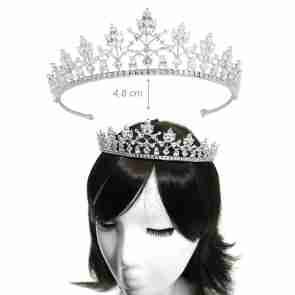 Alista Dancer Basics  Alista Metalen Tiara met Witte Zirkonia Diamantjes
