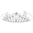 Alista Metalen Tiara met Witte Steentjes voor ballet