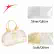 SoDanca BalletTasje BG662 gouden en zilveren kleur PVC