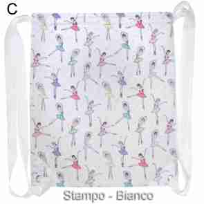 Alista Rugtas met Ballerina Print Wit