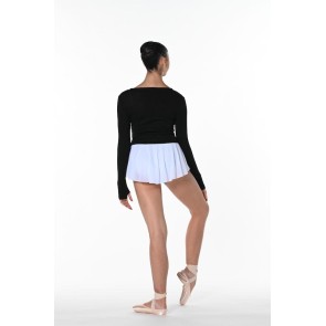 Artiligne Pulma crop top met lange mouwen zwart