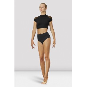 Bloch Z7830 dames ballet top zwart voorkant 