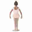 Bloch M1052 meisjes balletjurkje korte mouw roze achterkant 